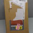 BOURINA Ultrasonic Quilt Set 3-Piece King/CK Bedding Set Pre-Washed Microfiber Ultra Soft Lightweight Star Bedspread Coverlet Set for All Season, Orange