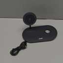 Anker MagSafe Compatible MagGo Charger Stand, iPhone 17 Wireless Charger, 2-in-1 Charging Station, Qi2 Certified 15W Fast Charging, for iPhone 17/16/15/14/13/12, AirPods Pro (Black, No Adapter)