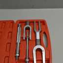 5pcs Ball Joint Separator Set, Heavy Duty Tie Rod Removal Tool, 1-1/8", 15/16", 11/16" Pickle Fork Tool Set with Handle and Adapter for Pitman Arm Removal