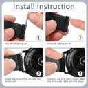 18mm 20mm 22mm Metal Band Compatible with Garmin Vivoactive 5/6/3 Watch Bands, Quick Release Stainless Steel Magnetic Strap for Garmin Venu 3S/Venu 4/2S/Sq Watch Band, Forerunner 165/245 Band Women Men