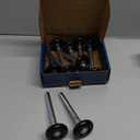 XiKe 10 Pack Black 2" Nylon Garage Door Roller 4" Stem, Quiet/Durable and High Load, Use 6200-2RS Double Seals Precision Bearings.