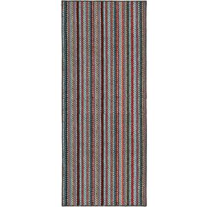 Garland Rug Carnival Stripe Non-Slip Recycled 2' X 5' Multi-Color Area Rug – Modern, Stain-Resistant, Ideal for Living Rooms & High-Traffic Areas