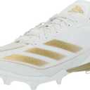 adidas Men's Adizero Electric Football Sneakers (8, White/Gold Metallic/White)