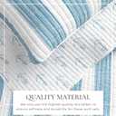 Great Bay Home Full/Queen Coastal Quilt Bedding Set, Summer Coastal Quilt with Shams, Beach 3-Piece Reversible All Season Bedspread Quilt Set. Lightweight Nautical Quilted Coverlet. Blue