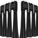 XIAOHEAD replacement toothbrush heads -black, 10 pack