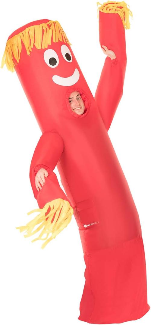 Morph Wacky Inflatable Tube Man Costume, Wacky Arm Waving Tube Guy, Adult Wild Wavy