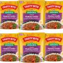 Tasty Bite Organic Madras Lentils, 10 Ounce, Pack of 6, Ready to Eat, Microwavable Entree, Vegetarian, Best By: 08/31/2026