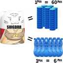 Automatic Bathroom Toilet Bowl Cleaner Bottle Gel,Removes Stains & Limescale, Fresh Scent, Fast-Acting, No Scrubbing,Lasts for 90 Slow-Dissolving Design (1, White)