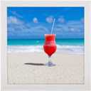 5x5 Picture Frame Rustic White, Distressed 5x5 Picture Frame, Pic Hanging Poster Frame, 5 by 5 Gallery Family Portrait Wall Photo Frame Horizontal and Vertical Display for Wall Hanging/Tabletop