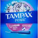 Tampax Pearl Tampons Ultra Absorbency with Leakguard Braid, Unscented, 32Count (32 Count (Pack of 1))