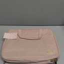 NISHEL Travel Toiletry Bag for women, Portable Hanging Organizer for Full-Sized Shampoo, Conditioner, Brushes Set, Makeup Accessories, Large Size, Pink