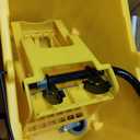 Side Press Wringer Combo Commercial Mop Bucket on Wheels, 35 Quart,Yellow, Including Wet Floor Caution Sign24Inch and One Industrail Mop