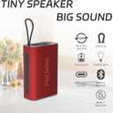 PEICHENG Speaker, Portable Wireless Bluetooth Speakers, Waterproof Loud Stereo Sound with RGB Lights TWS Long Playtime for Home/Party/Outdoor, Electronic Gadgets(1PCS, Red)