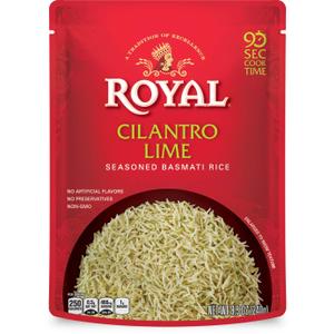 Royal - Cilantro Lime Seasoned Basmati Rice (Pack of Six), BB 01-05-2027