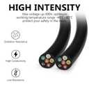 16 Gauge 6 Conductor Electrical Wire, 32.8FT 16AWG PVC Thermostat Wire, Low Voltage Landscape Wire, Flexible Cord for LED Lighting Strips Automotive Garden Bell Speaker