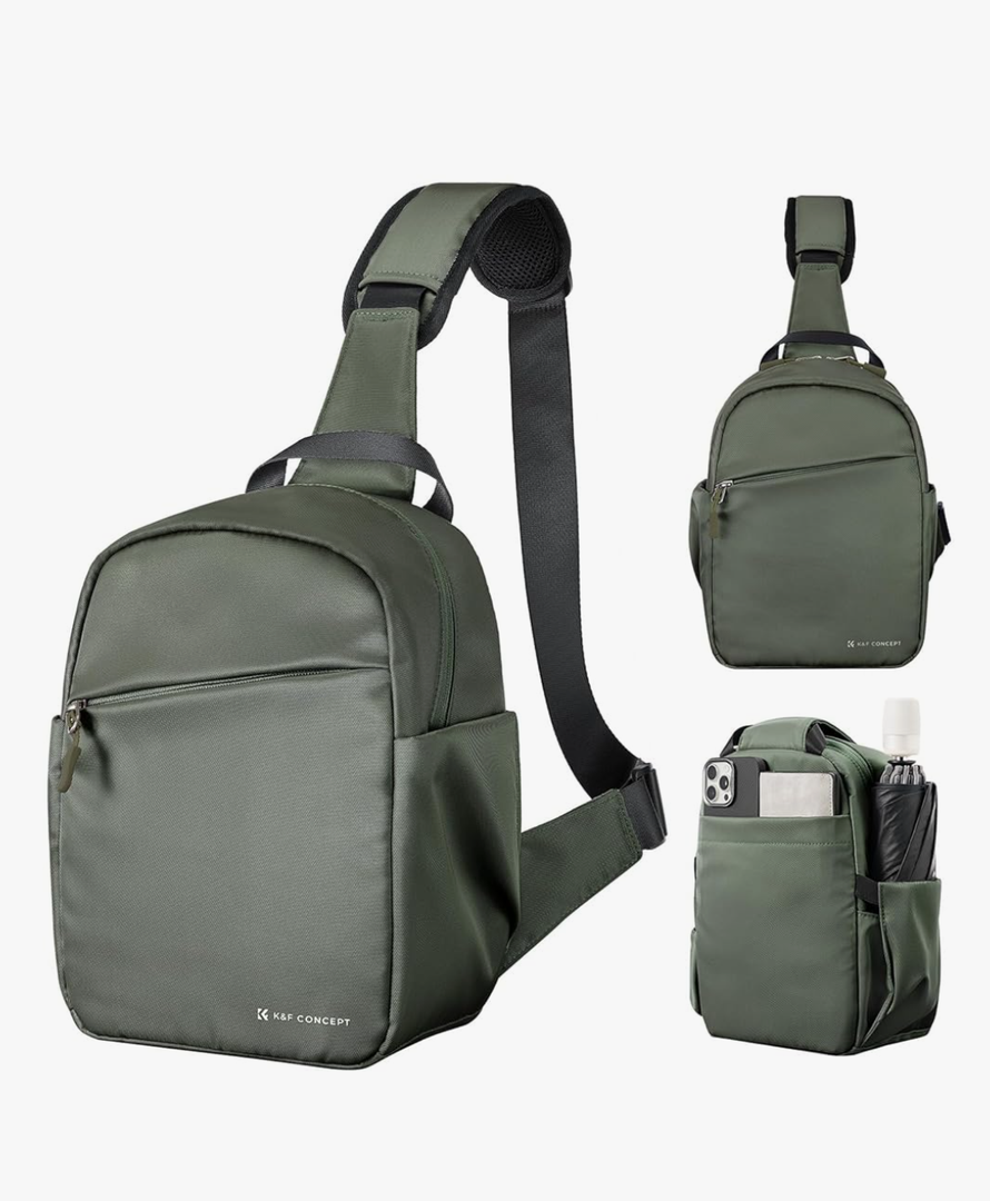 K&F Concept Small Camera Bag for Photographer, Camera Sling Crossbody bag for DSLR/SLR/Mirrorless Camera, Compact Camera Case for Men and Women