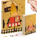 PieceRelax A5 Puzzle Journal 329 Plastic Pieces for Adults - Twinkle Twinkle - Pop Salon - Book Cover & Notebook, Unique Puzzle Gift, Jigsaw Artwork [YA1062]