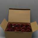 30Pcs Red Brown Velvet Christmas Balls, 2.36 Inch Velvet Ornaments for Christmas Tree, Shatterproof Plastic Hanging Baubles Ball Xmas Bulbs Christmas Decorations for Home Office Party Indoor