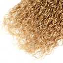 Color #27 Kinky Curly Bundles Honey Blonde Kinky Curly Human Hair 3 Bundle 28 30 32 Inch Unprocessed Brazilian Virgin Remy Hair Weave Double Weft Blonde Hair Soft & Silky & Full 300g