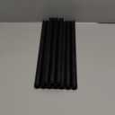 10 Pack 1/2 Inches x 14 Inches Black Malleable Steel Nipples Fitting, DIY Steampunk Industrial Vintage Style.