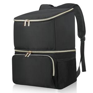 Wolka Breast Pump Bag with Insulated Compartments,Breastmilk Cooler Backpack for Spectra S1,S2 Medela (Black)