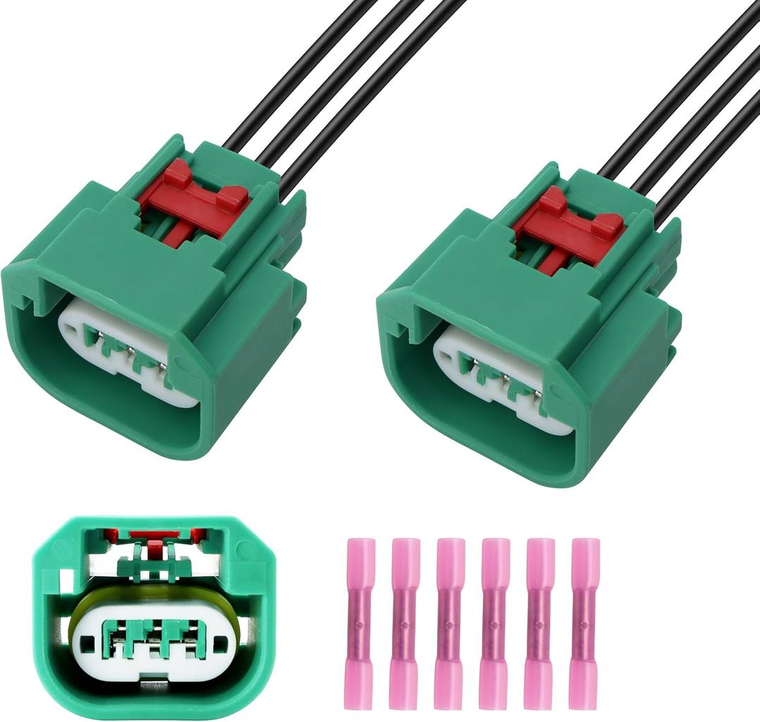 HiSport Headlight Connector Wiring Harness Replace Compatible 68064997AA with Chrysler Jeep Headlight Daytime Running Lamp Parking Light H13