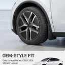 BASENOR Wheel Covers 19 inch for Tesla Model Y Juniper Hubcap, (Proprietary & Aerodynamic Design) Replacement Hub Caps Rim Protector Compatible with Model Y Accessories 2025 2026, Black & Sliver