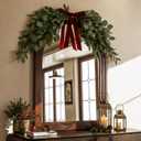 Rotroyce 36 Inch Large Christmas Olive Swag, Mirror Garland Wreath