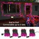 Brizled Orange Halloween Lights, 21.3ft 100-ct Incandescent Halloween String Lights Connectable, UL Certified Orange Light String, Black Wire Mini Light Set for Fall Season Holiday Thanksgiving Tree