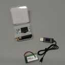 ESP32 Lo Ra V3 Development Board + 1100mAh Battery + Case + USB Charger Cable Set - with 915MHz Antenna and SX1262 Lo Ra V3 Devices for Mesh Tastic Ar Duino Lo Rawan IOT (N30,4-in-1,Black)