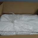HOMBYS Shredded Memory Foam Knee Pillow for Side Sleepers, 5.5" Height Pillow Between Legs for Aligns Spine & Relieves Pressure Hip & Leg Elevation, Supportive Pillow for Pregnancy, Sciatic,White