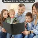 1024 Pocket Card Binder,16 Pocket Trading Card BinderSide Loading Collectible Card Albums for MTG, for TCG Football, Sports, Game Cards Black