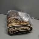 chakme Office Chair Mat for Hardwood Floor, 72"x48" Easy Glide Computer Desk Mat Protector for Rolling Chair Under Desk Rug Nonslip Backing, Machine Wash, (Floral) (Brown)