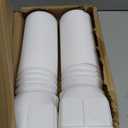 2 Pack Flexible Rain Gutter Downspout Extensions,Drain Downspout Extender,Gutter Extension Flexible,Down Spout Drain Extension Pipes,Extendable from 21 to 60 Inches (White)