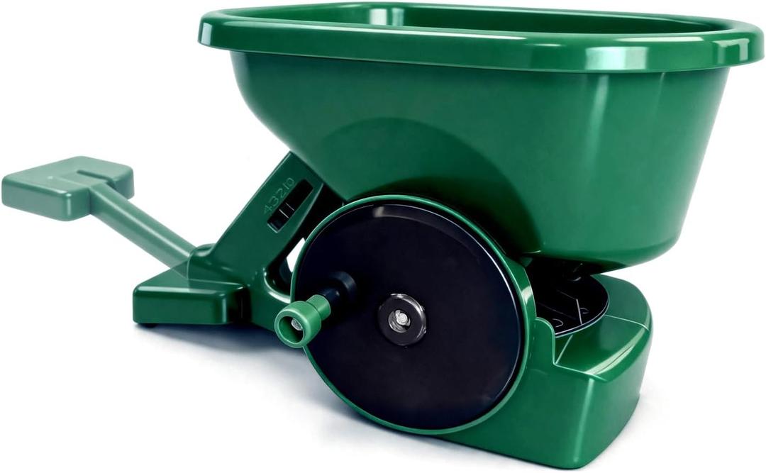 Hand Crank Grass Seed Spreader, 3L Spreader Holds up to 1,500 sq. ft.