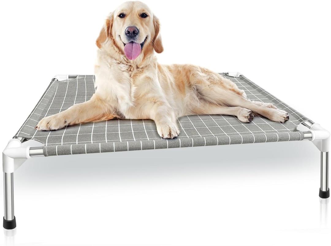 Elevated Dog Bed Pet Cot - Dog Cots Beds for Medium Dogs | Detachable Raised Cat Dog Pet Bed for Medium Dogs