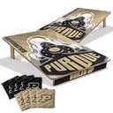 YouTheFan NCAA Purdue Boilermakers 2’ x 3’ Wood Cornhole Game with Logo Bags
