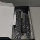 LED Desk Lamp for Home Office, Double Head 24W with Base, Architect Light 5 Lighting Brightness Flexible Gooseneck Table Reading Study, Black