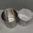 2PK 1.6L+2.5L Stainless Steel Dog Food Storage Container with Airtight Wooden Lid & Ceramic Bone Handle, Large Metal Dog Food Bin for Dogs & Cats, Keep Fresh, Easy to Clean