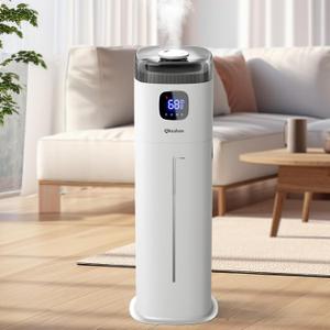 Large Humidifiers for Bedroom, 9L/2.5Gal Ultrasonic Cool Mist, Easy Clean Humidifier with 350ML/H Large Mist Speed, Quiet, Suitable for Kids Room Plant Yoga (Square B)