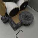 Cat Scratching Post 34 Inches Heavy Duty and Thicker Cat Scratching Post Cotton Rope with Hanging Ball and Mice Scratching Post for Indoor Cats and Adult (Grey)