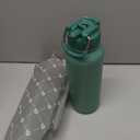 BOTTLE BOTTLE 40 oz sports water bottle stainless steel insulated water bottle with straw and pills holder, Green