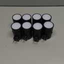 VOLISUN Night Lights Plug into Wall, Dimmable LED Nightlight with Dusk to Dawn Light Sensor, 0-100LM Adjustable Brightness, 3 Color Temperatures, Compact Size Black 8 Pack for Hallway,Bedroom,Bathroom