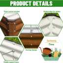 SnugNiture Galvanized Raised Garden Bed 4x4x1FT Outdoor Large Metal Planter Box Steel Kit for Planting Vegetables, Flowers