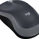 Logitech M185 Wireless Mouse, 2.4GHz with USB Mini Receiver, 12-Month Battery Life, 1000 DPI Optical Tracking, Ambidextrous PC/Mac/Laptop - Swift Grey