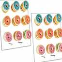 HAKZEON Pack of 2 Acrylic Donut Wall Display Stand, Square Clear Donut Stands for Birthday Party, Wedding, Holiday Gathering Party, Sweets Tables, 9.8 x 11.8 Inch