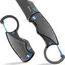 NedFoss OWL Pocket Knife for Men, 1.56 inch Small Pocket Knife, D2 Steel Blade and Aluminum Handle, Mini Folding Knife, EDC Gadgets Box Cutter, Cool Knives for Work, Keychains for Women Men