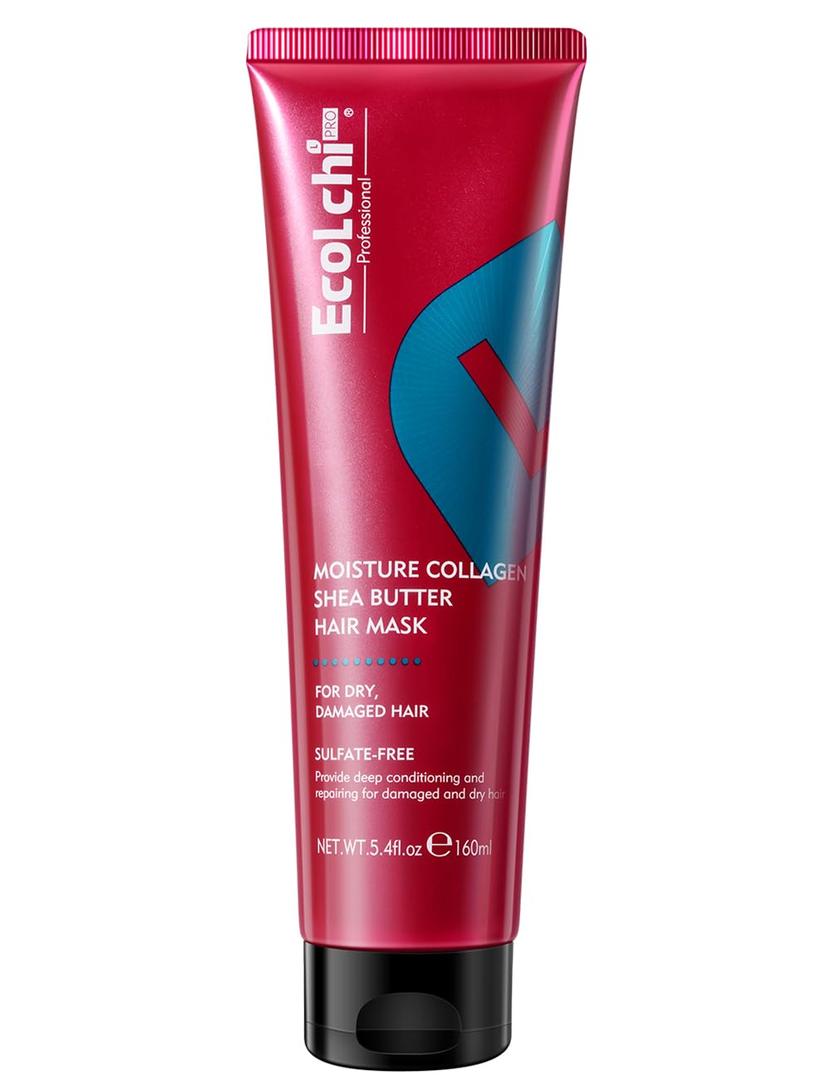 Collagen Shea Butter Hair Mask Deep Repair Conditioning Moisture Collagen Shea Butter Hair Treatment for Dry and Damaged Hair All Hair Types 5.4fl.oz 160ml