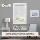 Cordless Light Filtering Mini Blind - 27 Inch Width, 72 Inch Length, 1" Slat Size - Pearl White - Cordless GII Morningstar Horizontal Windows Blinds for Interior by Achim Home Decor