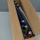 INFUN 1.5 Inch Telescoping 3 Ring Binder - 6PCS, Flexible Round Binder with Customizable Front Cover and Clear Catalog Pocket, 1.5Inch Rings, 370 Sheet Capacity (Multicolor)